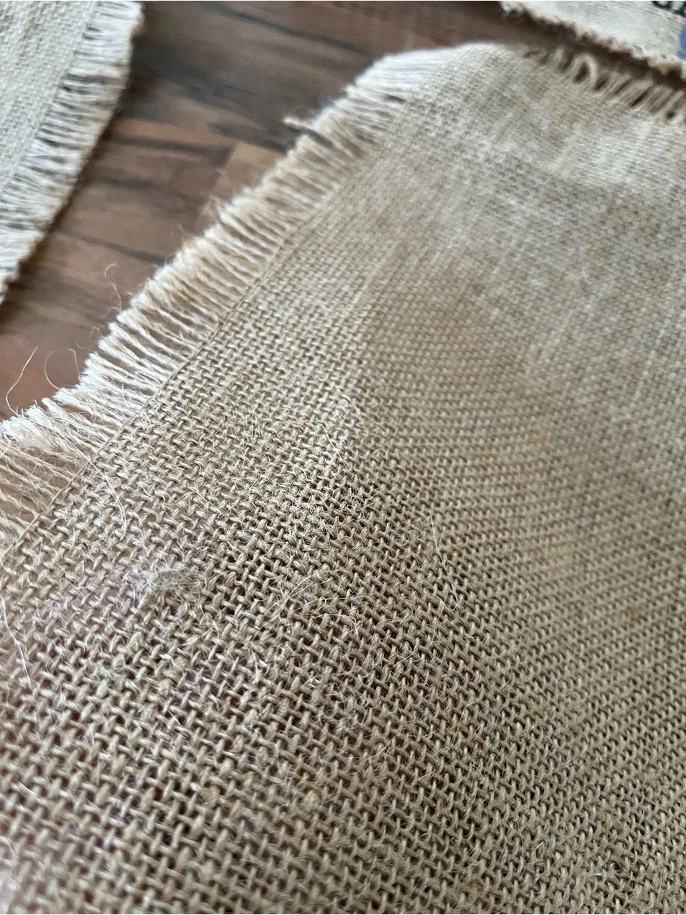 Farmhouse Burlap Placemats - Set of 4